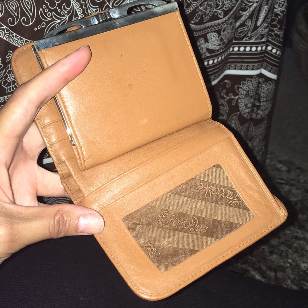 Gorgeous Real Crocodile “Crocodee” Cognac Wallet - image 4